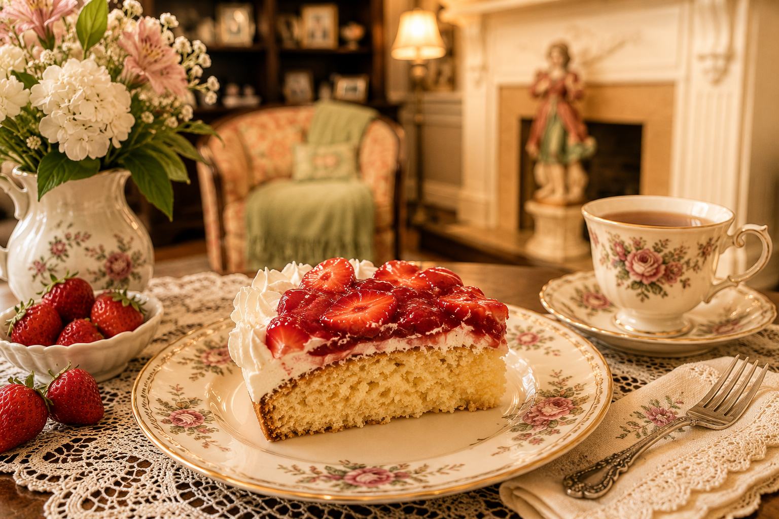 A Sweet Evening at Home: Tommy’s Homemade Strawberry Shortcake