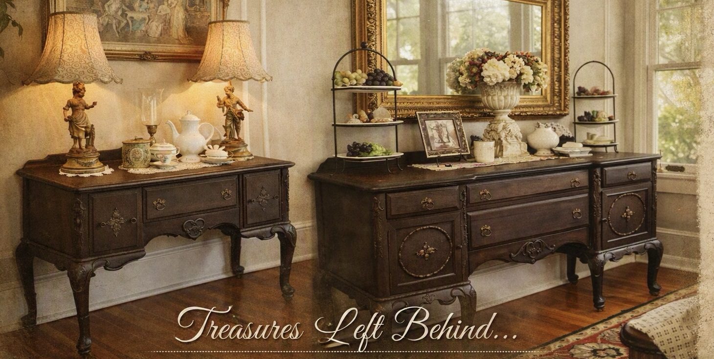 Treasures Left Behind: Our Antique Buffet and Server